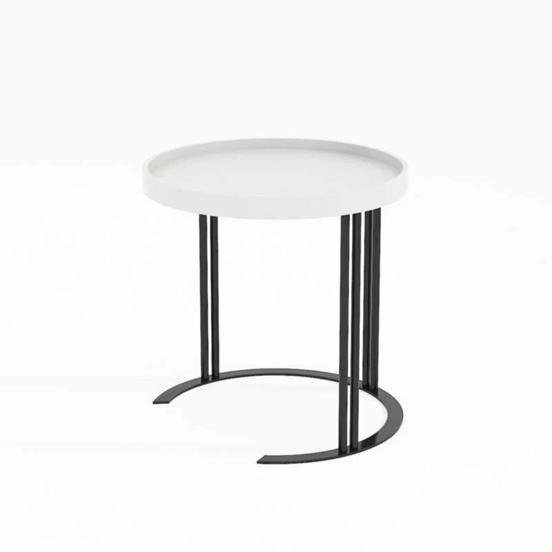 Home4You Kavos staliukas KEIRA D50xH50cm Balta