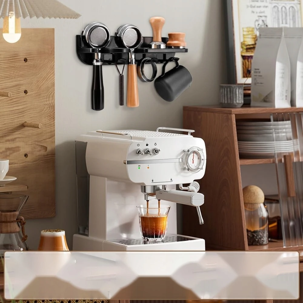 KAVOS STOTIS 58 MM ORGANIZATORIAUS PRIEDAI BARISTA ESPRESSO SIENINIS LAIKIKLIS