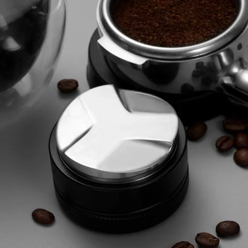 Kavos tamperė 51 MM NERŪDIJANČIO PLIENO BARISTA ESPRESSO plieno, pasidaryk pats