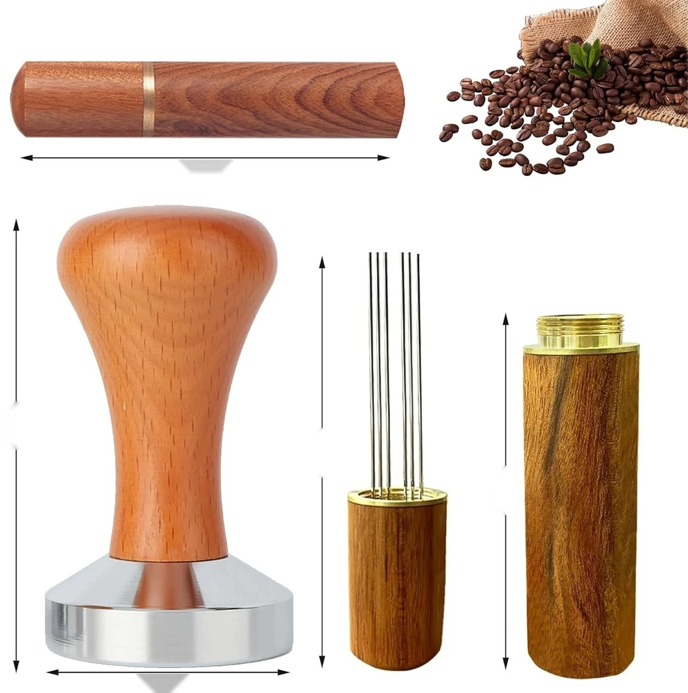 KAVOS tamperis 88X51MM NERŪDIJANČIO PLIENO TAMPERAS ESPRESSO BARISTA WDT