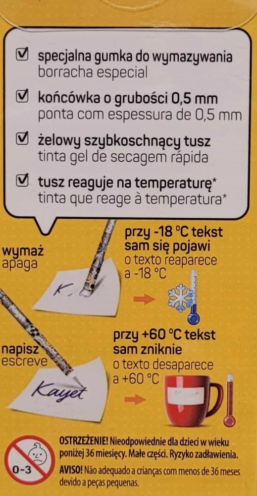 Kayet Ištrinami Rašikliai, Mėlynas Rašalas, 3 Vnt.