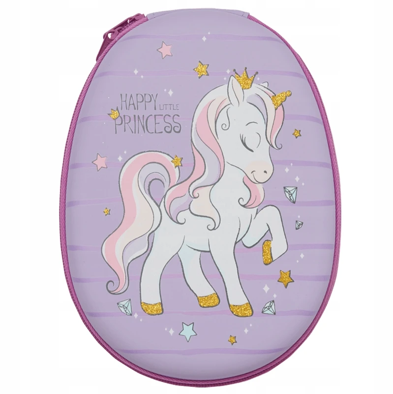 Kayet Unicorn Oval Pieštukas Case with Accessories - Violetinė