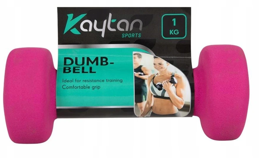 Kaytan Dvi 1kg hantelės su gumine danga