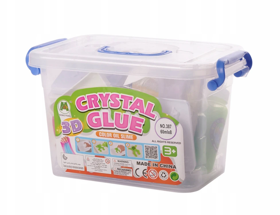 Kecja CRYSTAL GEL RINKINYS 3D magiškų figūrėlių kūrybinė dovana