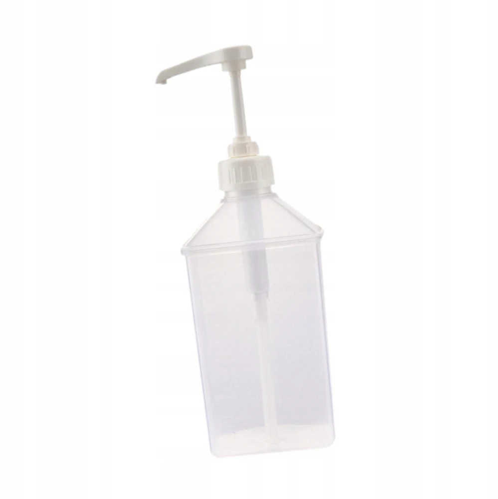 Kečupo sirupo pompa 1000ml Pump Buteliai Sirupai Fruktozės slėgio buteliukas 8CC