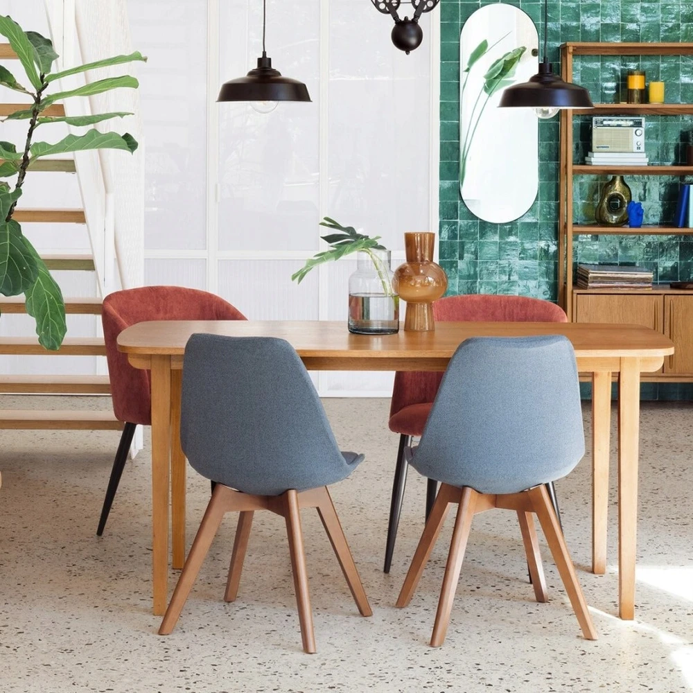Fotelis Nordivo Kėdė - ATMOSPHERA - Celeste - Terrakotos aksomas - 1 vieta - Modernus skandinaviškas stilius