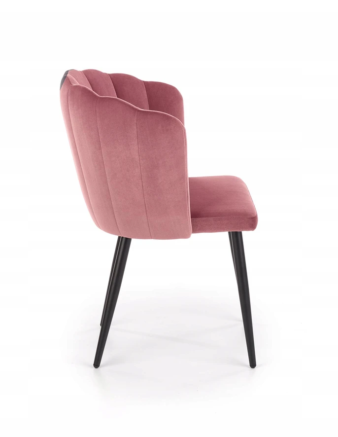 Kėdė K386 K-386 Rožinis VELVET Halmar apvalkalas ORIGINALUS DIZAINAS valgomasis
