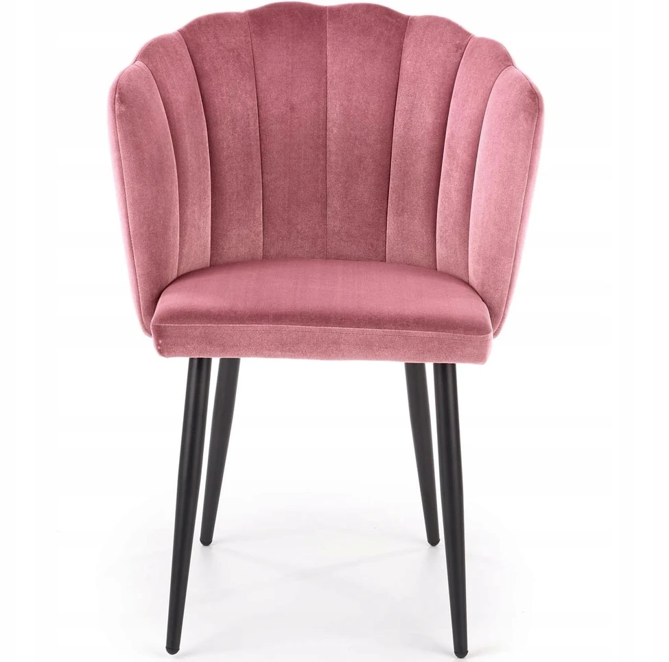 Kėdė K386 K-386 Rožinis VELVET Halmar apvalkalas ORIGINALUS DIZAINAS valgomasis