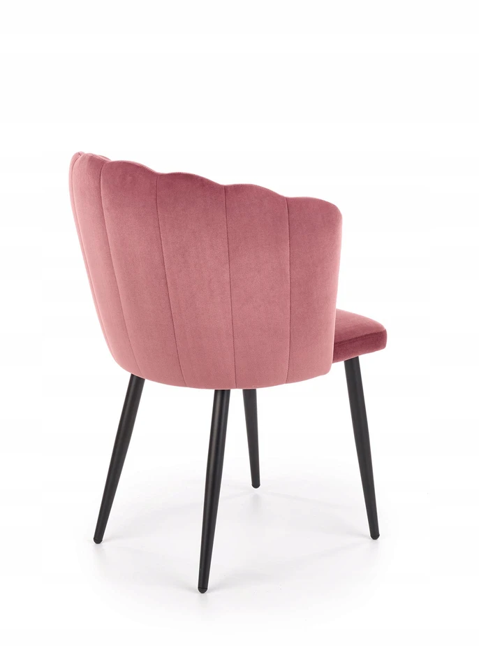 Kėdė K386 K-386 Rožinis VELVET Halmar apvalkalas ORIGINALUS DIZAINAS valgomasis