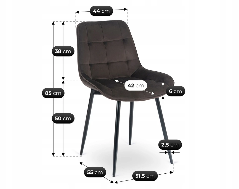 Kėdė Mebel Elite CHRIS rudas
