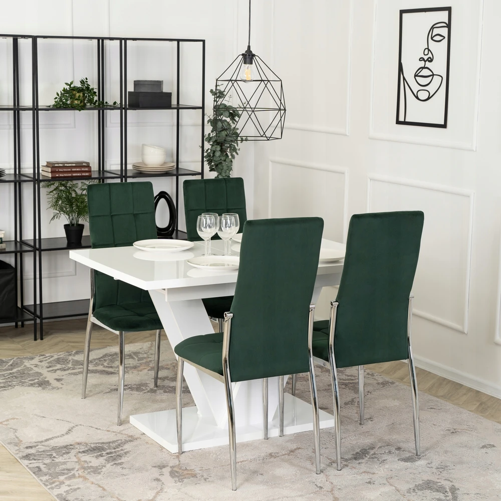 Fotelis Kėdė Mebel Elite MOLLY, veliūrinė, žalia
