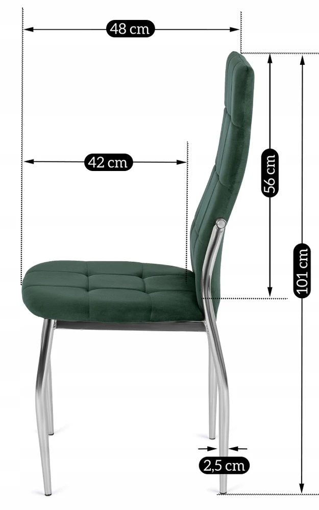 Fotelis Kėdė Mebel Elite MOLLY, veliūrinė, žalia