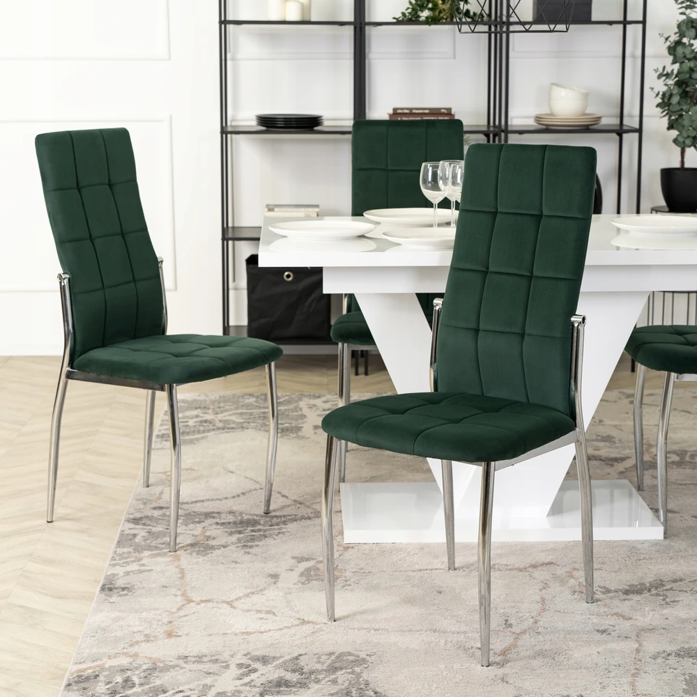 Fotelis Kėdė Mebel Elite MOLLY, veliūrinė, žalia