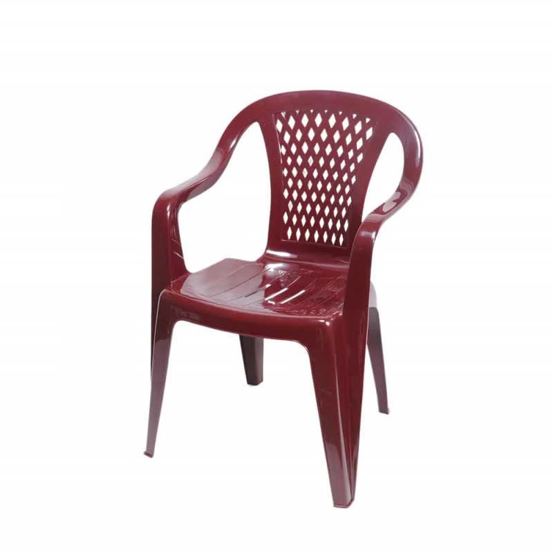 Ołer Kėdė plastikinė bordo spalvos 54x56x80 cm Diamond 86215