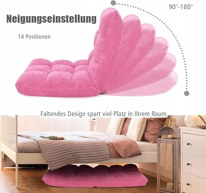 Kėdė PODŁOGOWE FOTEL REGULOWANY WYGODNY TAPICEROWANY RELAKSACYJNY