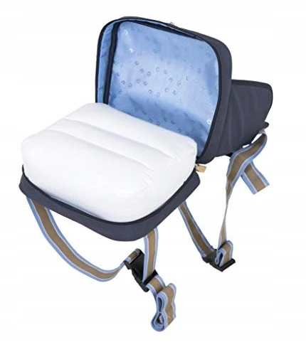 Kėdutė „Booster Seat“ roba pripučiama tamsiai mėlyna nešiojama saugos pakinktų sistema
