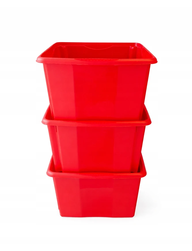 Keeeper AUTOMOBILIAI 3 DĖŽĖS PLASTIKINIAI KONTEERIAI 3 vnt ŽAISLŲ LAIKYTOJAMS AUTOMOBILIŲ KLAUKAI 24L