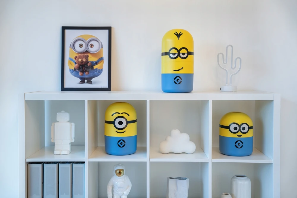 Keeeper Daiktadėžė Kevin 10L "Minions" Ø20x38cm geltona/mėlyna