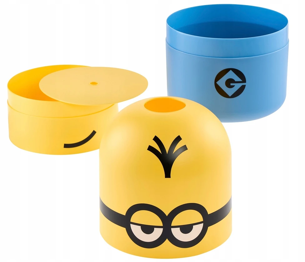 Keeeper Daiktadėžė Kevin 10L "Minions" Ø20x38cm geltona/mėlyna