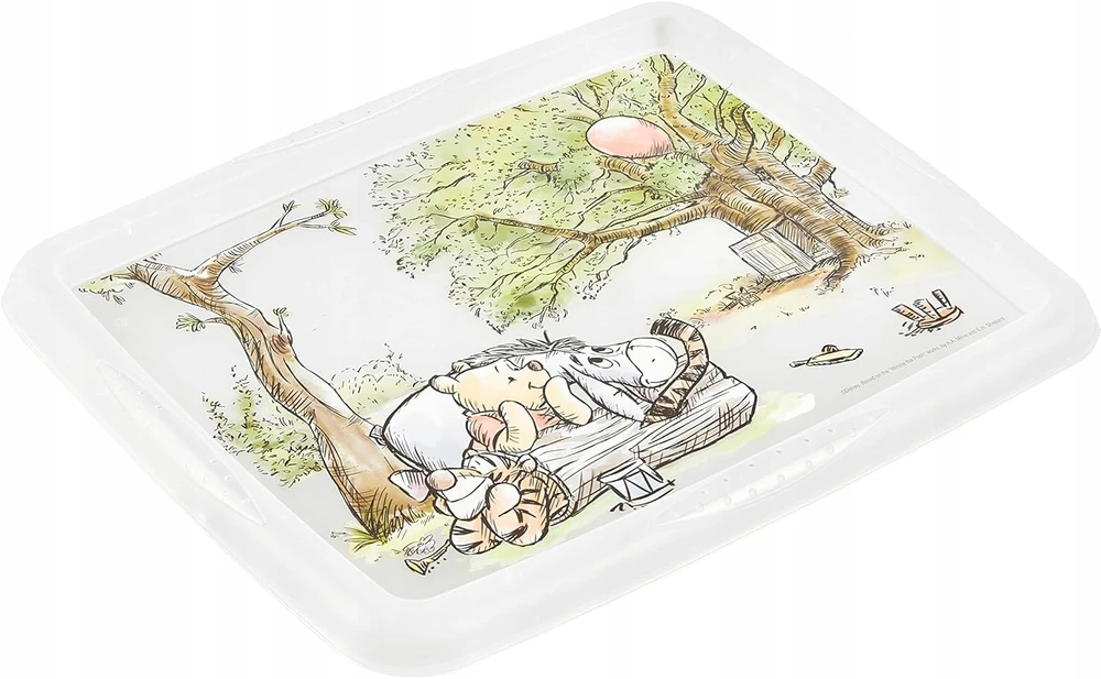 Keeeper Dėžutė su dangteliu 24L Karolina "Winnie the Pooh" 42,5x35,5x22,5cm skaidri
