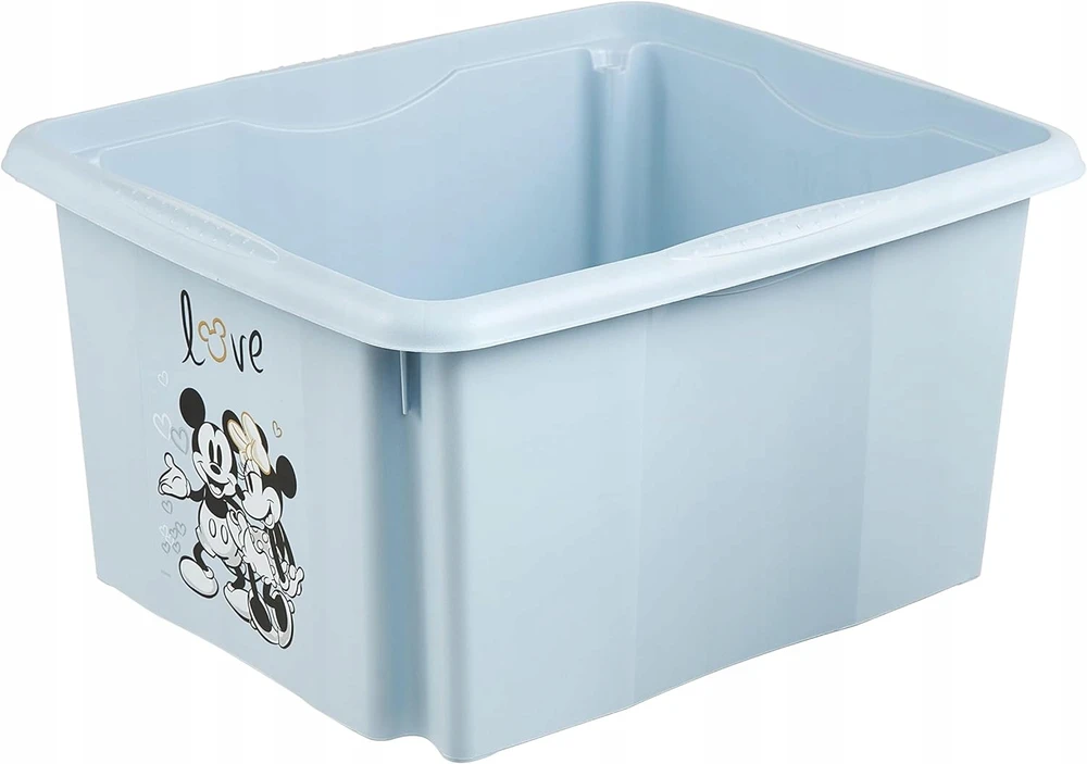 KEEEPER - Plastikinė talpa žaislų dėžutės krepšeliui - Peliukas Mikis 24 L