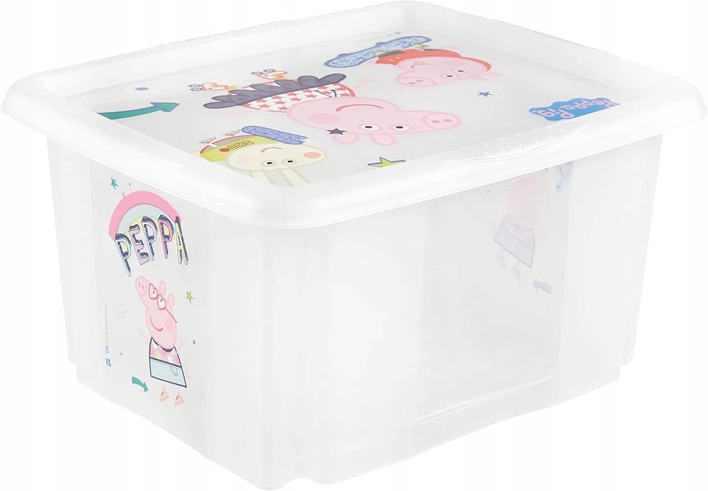 KEEEPER daiktadėžė su dangčiu PEPPA PIG, 24 L, 42.5x35.5x22.5 cm., 1223700119400