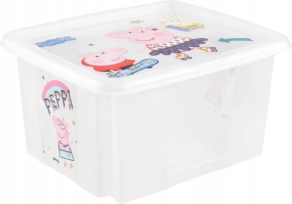 KEEEPER daiktadėžė su dangčiu PEPPA PIG, 24 L, 42.5x35.5x22.5 cm., 1223700119400