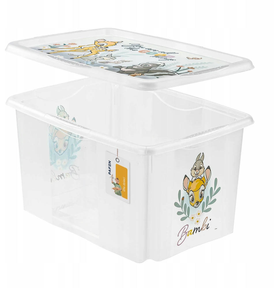 Keeeper Zamykany indas na zabawki sarenka Bambi 45L