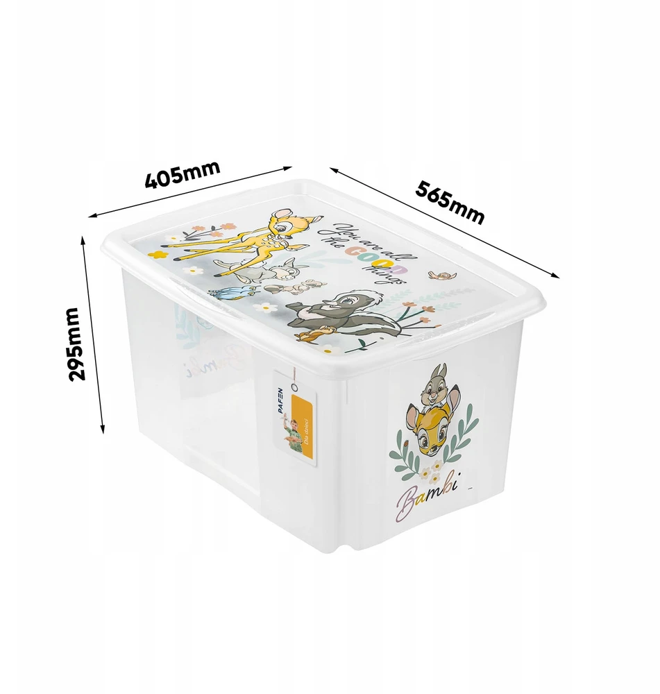Keeeper Zamykany indas na zabawki sarenka Bambi 45L