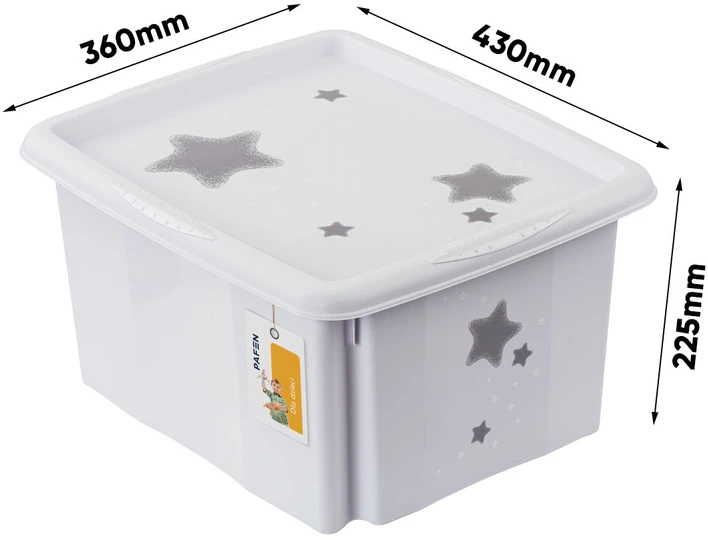 Keeeper Zamykany indas na zabawki Stars 24L