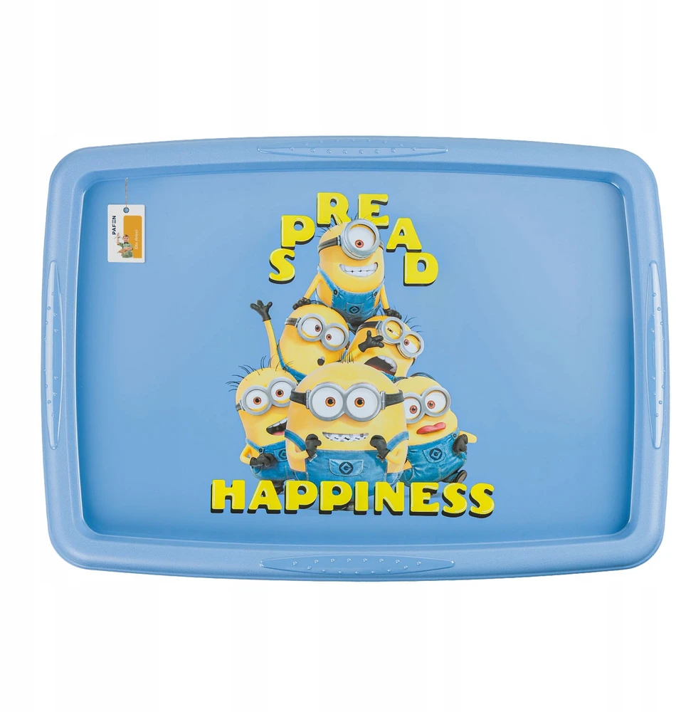 Keeper Pojemnik na zabawki su pokrywą karolina "minions happiness" 45 l soft mėlynas