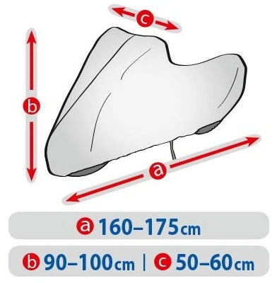 Kegel Bazusiak Dviratis uždangalas L Kegel-Blazusiak 5-3889-241-3021, 160-175cm, pilkas