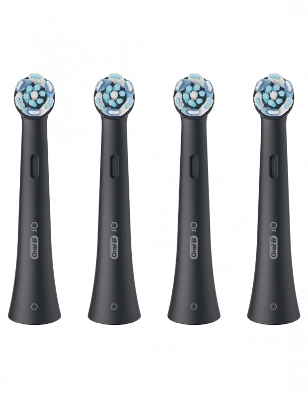 BRAUN iO RB CBF-4 Ultimate Clean Juodas 4ct antgaliai dant šepetėliui