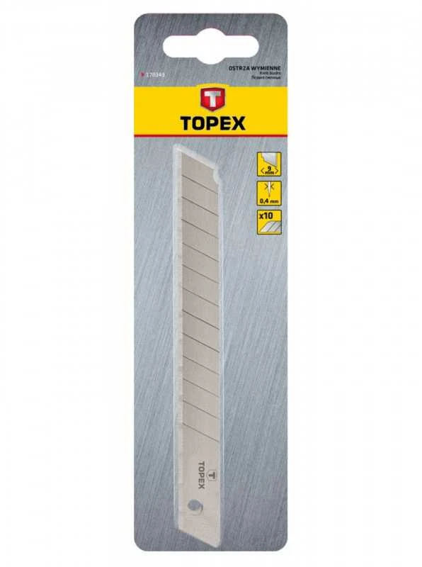 Keičiamos TOPEX 9 mm geležtės (10 vnt.)