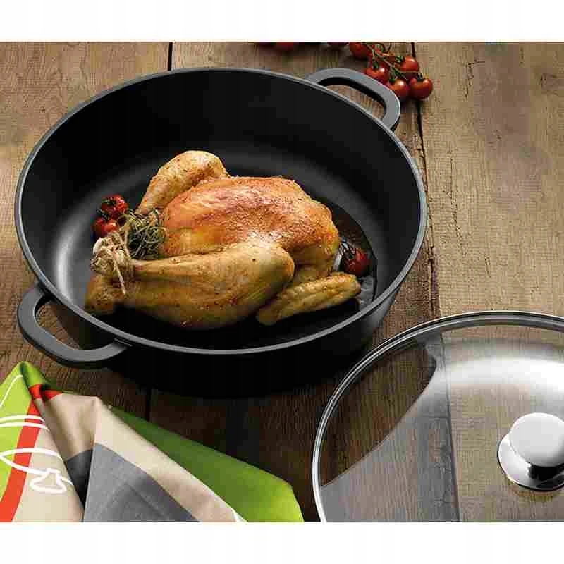 Kela Apvali kepimo skarda su dangčiu 32 cm KERROS
