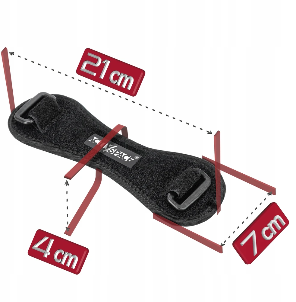 Kelio stabilizavimo įtvaras Activ/Space, juodas