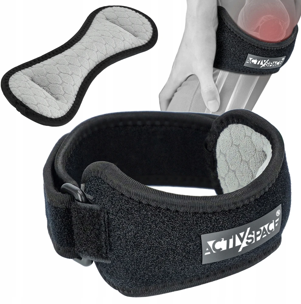 Kelio stabilizavimo įtvaras Activ/Space, juodas