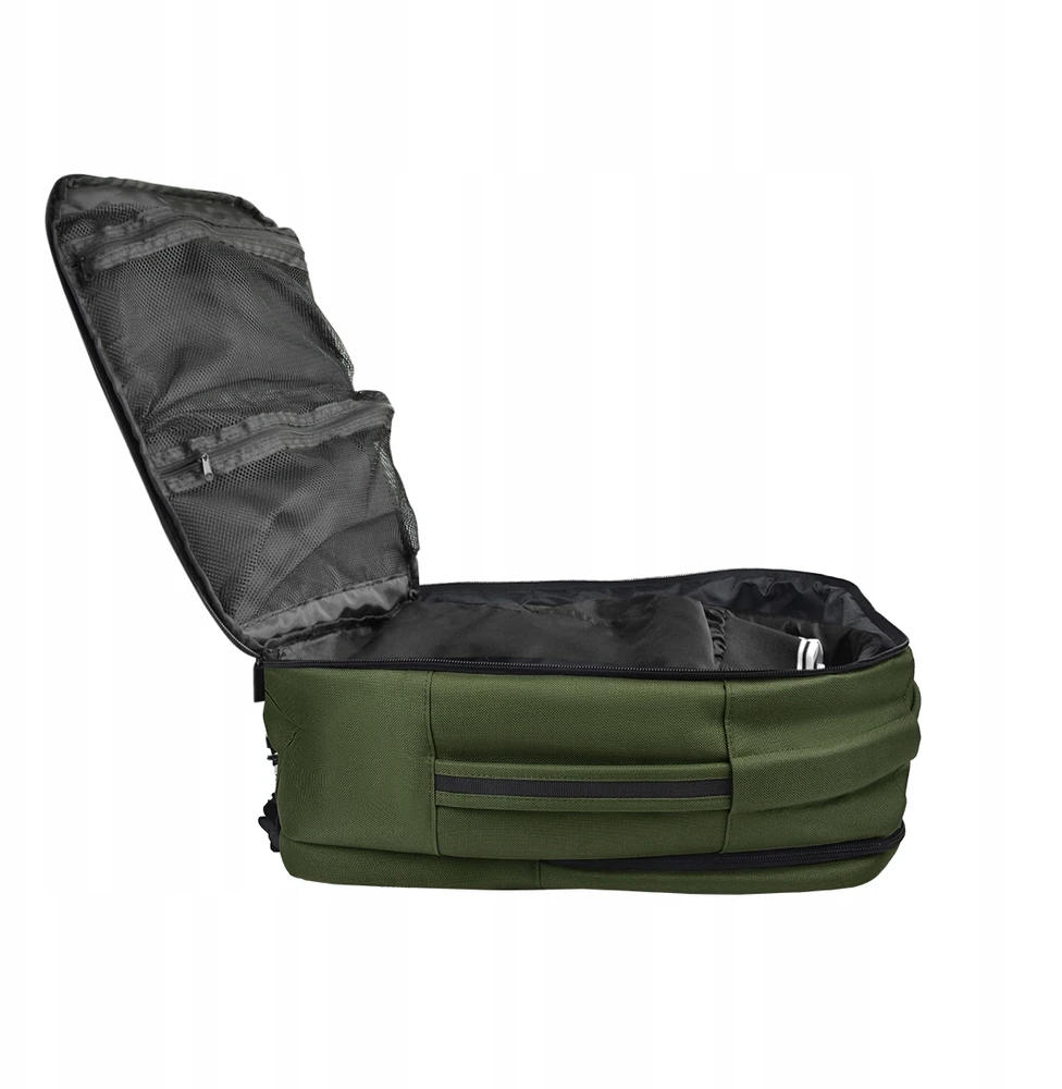 Kelioninė kuprinė CabinFly Pacemaker 40x30x20cm tinkanti Ryanair ir Wizzair, 24L, Chaki