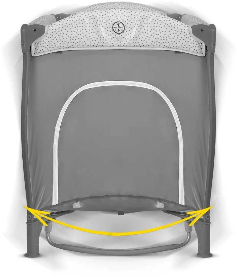 Ricokids Kelioninė lovelė 125x65x78cm RK-241 pilka