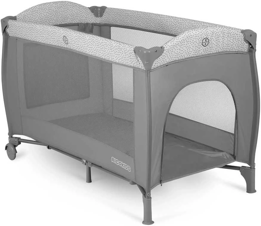 Ricokids Kelioninė lovelė 125x65x78cm RK-242 pilka