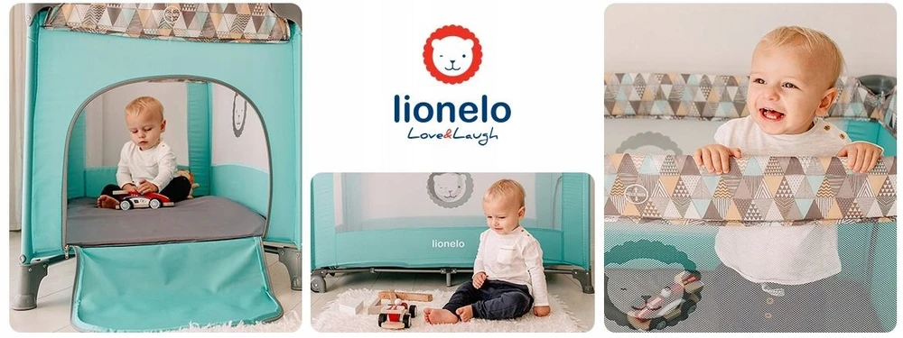 Kelioninė lovytė-maniežas Lionelo Adriaa, Turquoise Scandi