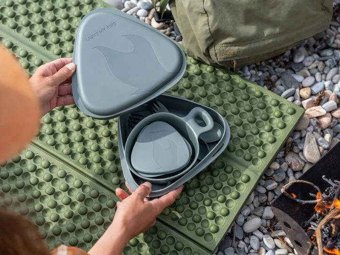 Kelioninės virtuvės rinkinys Light My Fire Outdoor MealKit 2.0 mistypurple