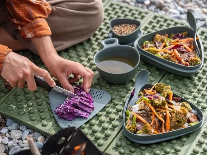 Kelioninės virtuvės rinkinys Light My Fire Outdoor MealKit 2.0 mistypurple
