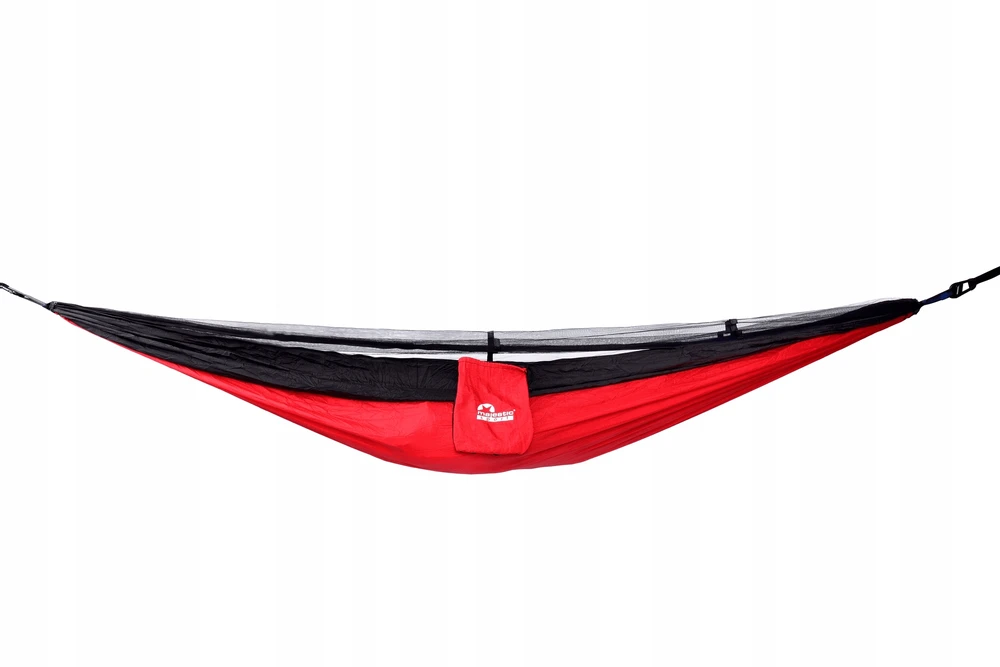 Kelioninis hamakas su tinkleliu nuo uodų, didelis, stiprus, 250 kg, 260x140 cm