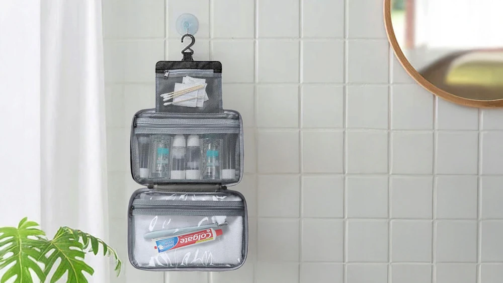Kelioninis kosmetinis krepšys TRAVEL ORGANIZER su kabykla, moteriškas vyriškas CIRON
