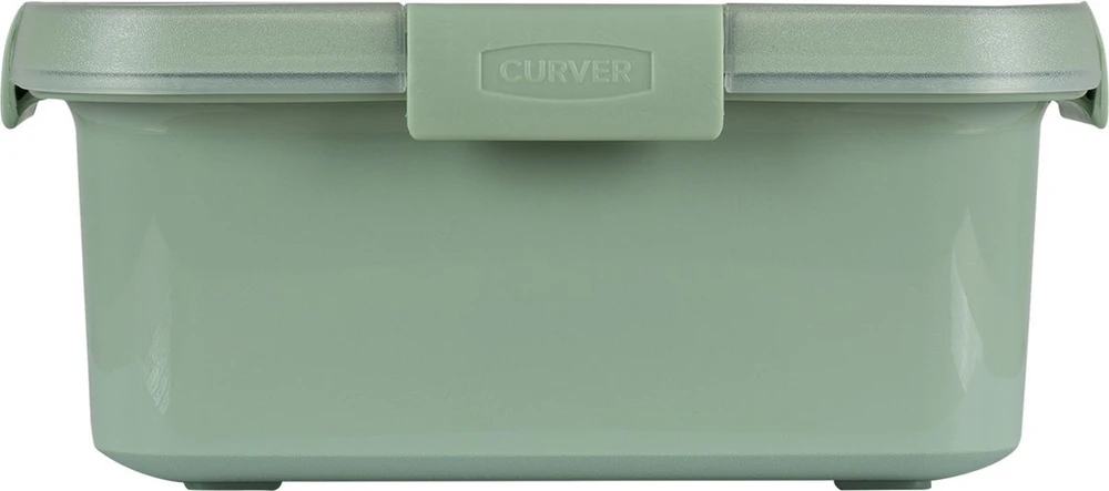 Kelioninis maisto indelis CURVER Smart Eco Line su įrankiais, žalsvos sp., h9 x 20 x 15 cm, 1,2 L