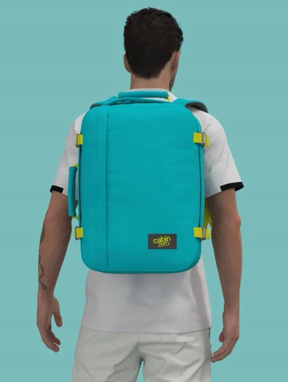 Kelioninis rankinio bagažo dėklas Cabinzero Classic 36l Aqua Lagoon