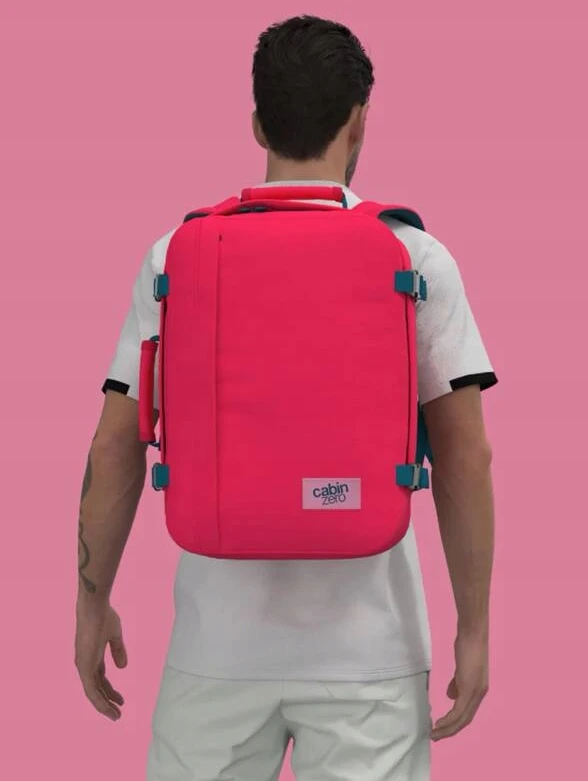 Kelioninis rankinio bagažo dėklas Cabinzero Classic 36l, Miami Magenta