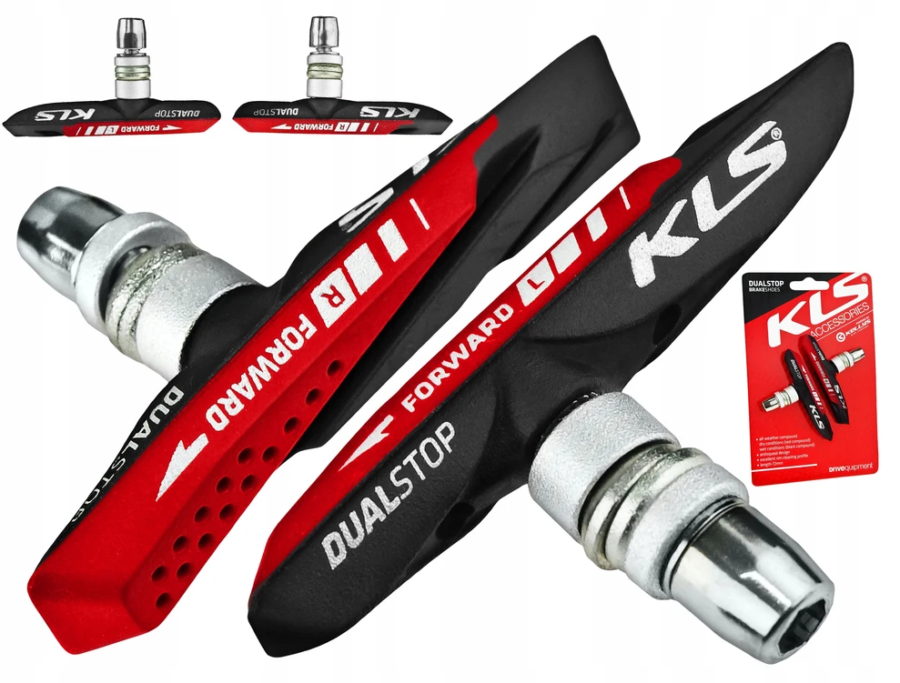 Kellys DUALSTOP V-02 OEM V-brake dviračio stabdžių kaladėlės