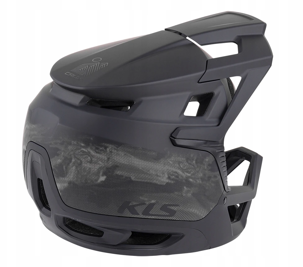 Kellys KLS Crux Full Face MTB Enduro šalmas juodas 59-63 cm L